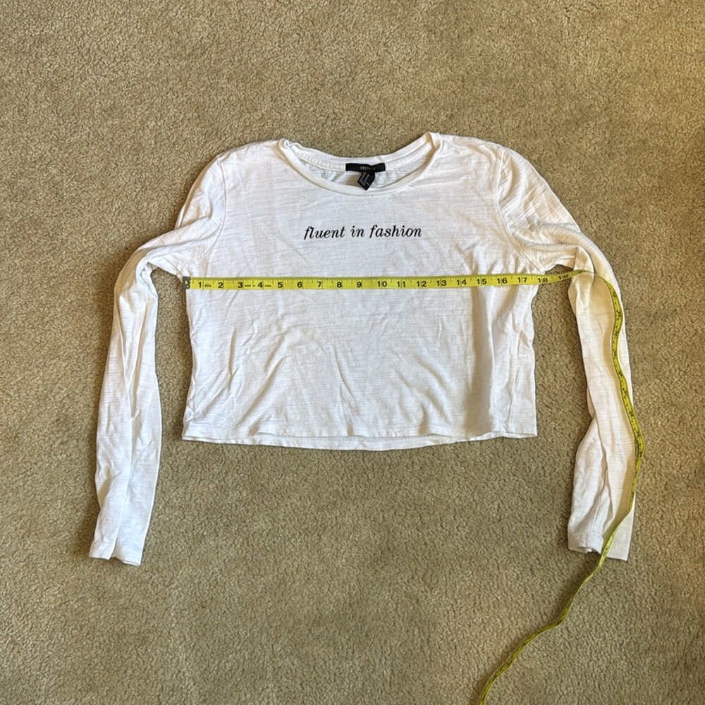Forever 21 Long Sleeve Crop Top - Picture 3 of 5